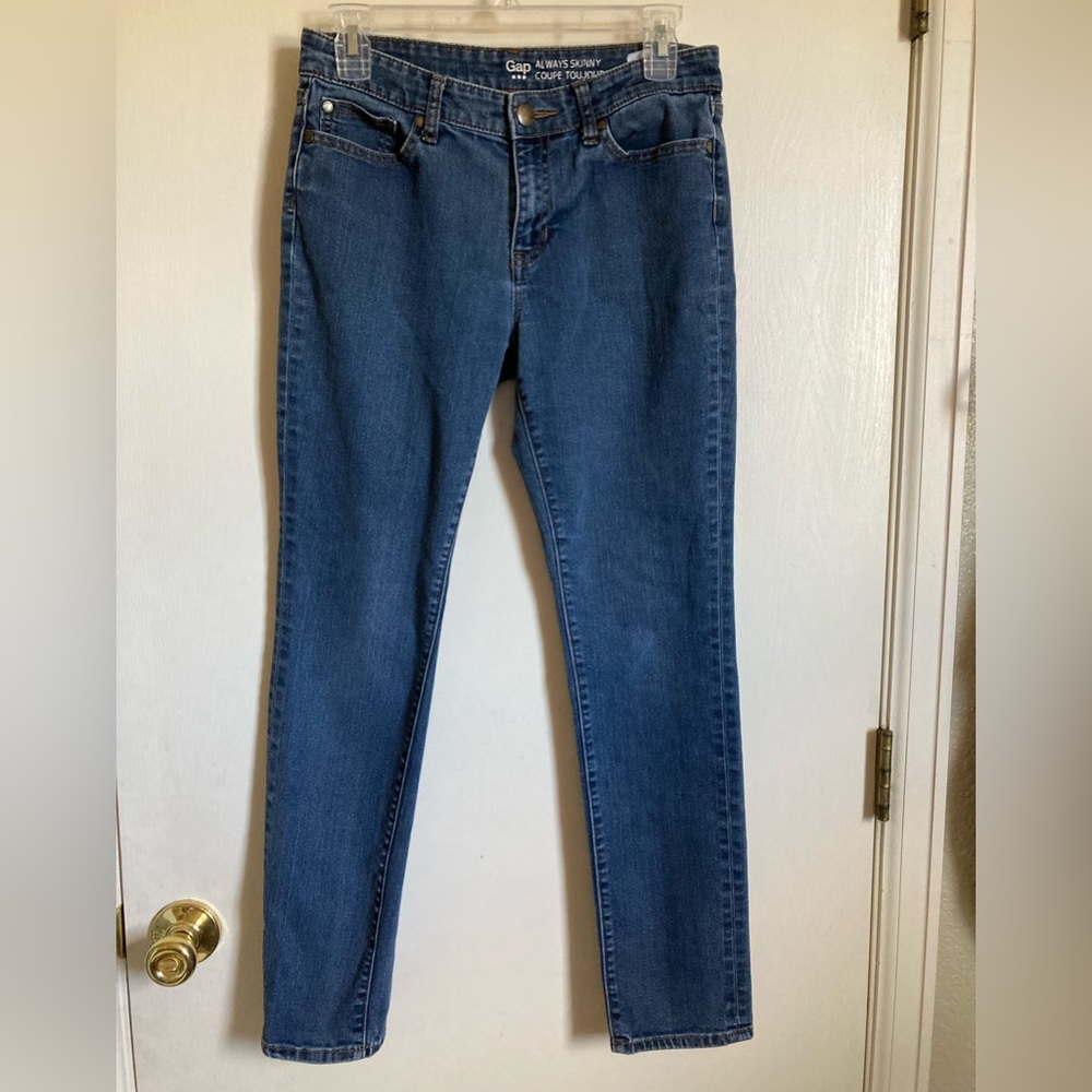 •Gap Medium Wash Always Skinny Size 4/27”Denim Jeans #Pk